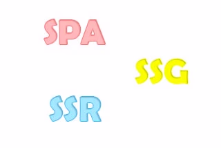 spa, ssg and ssr